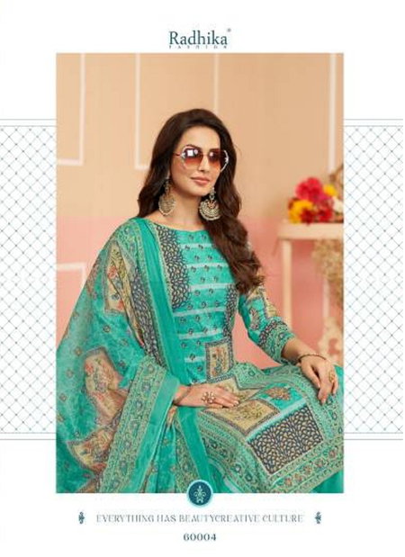 Azara Avnee 2 By Radhika Lawn Cotton Printed Dress Material Wholesalers In Delhi